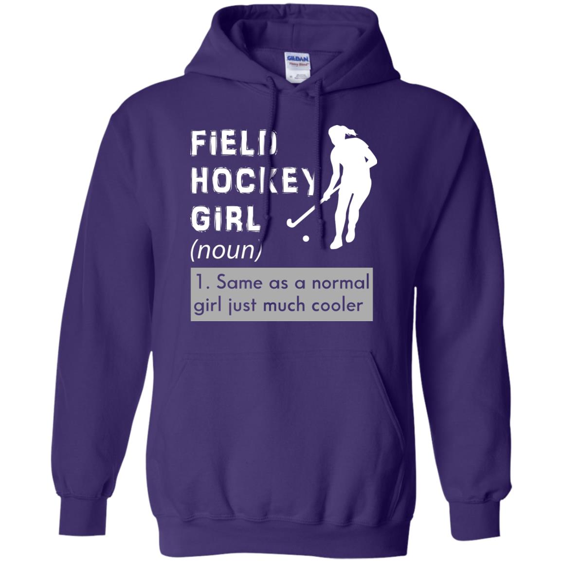 Field Hockey Girl Hockey Lover T-shirt Purple