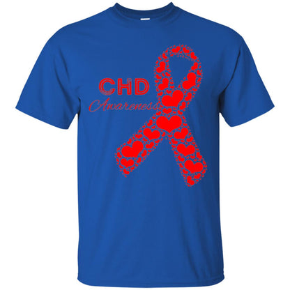 Chd Congenital Heart Defect Awareness T-shirt National Wear Red Royal