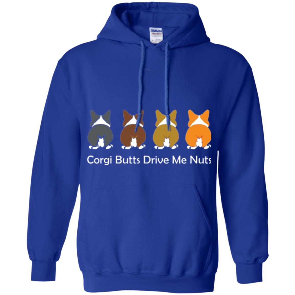 Dog Lover T-shirt Corgi Butts Drive Me Nuts Royal