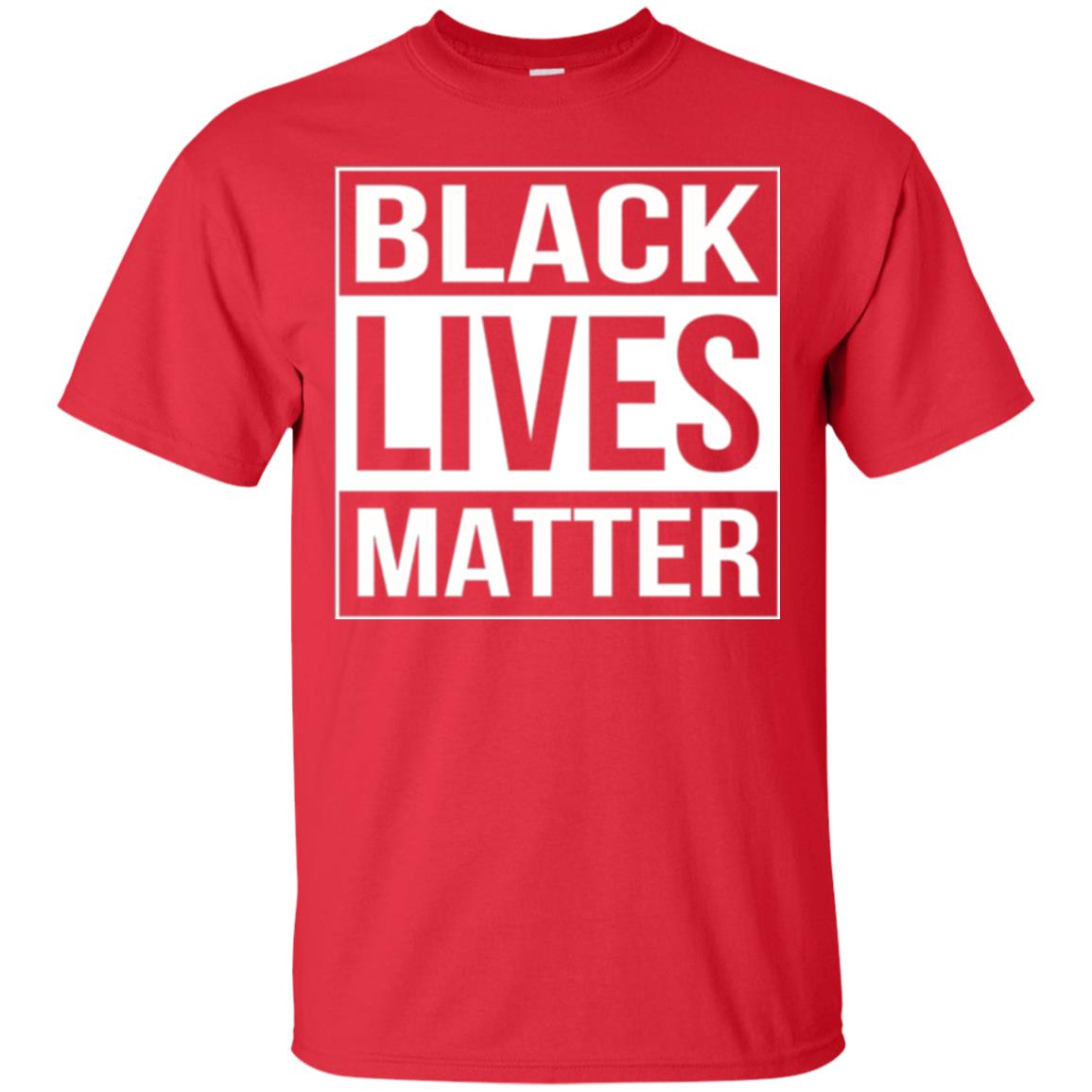 Political Protest T-shirt Black Lives Matter Red
