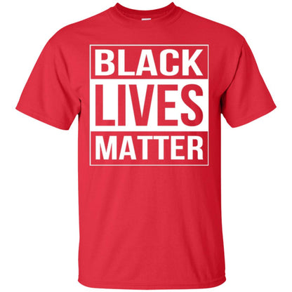 Political Protest T-shirt Black Lives Matter Red