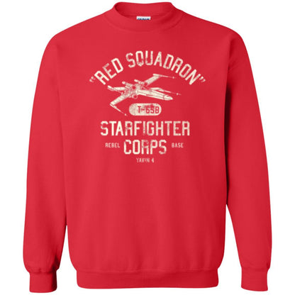 Film T-shirt Red Squadron T-65b Starfighter Rebel Corps Base Red