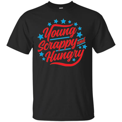 Hamilton T-shirt Young Scrappy And Hungry Black