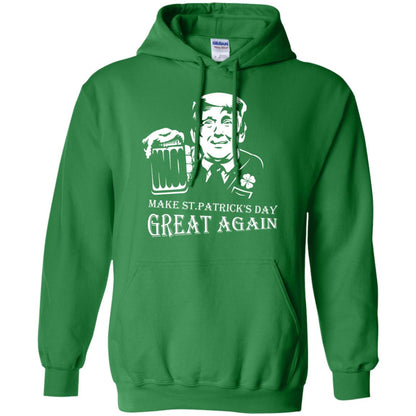 Anti Trump T-shirt Make St.patrick's Day Great Again With American President Irish Green