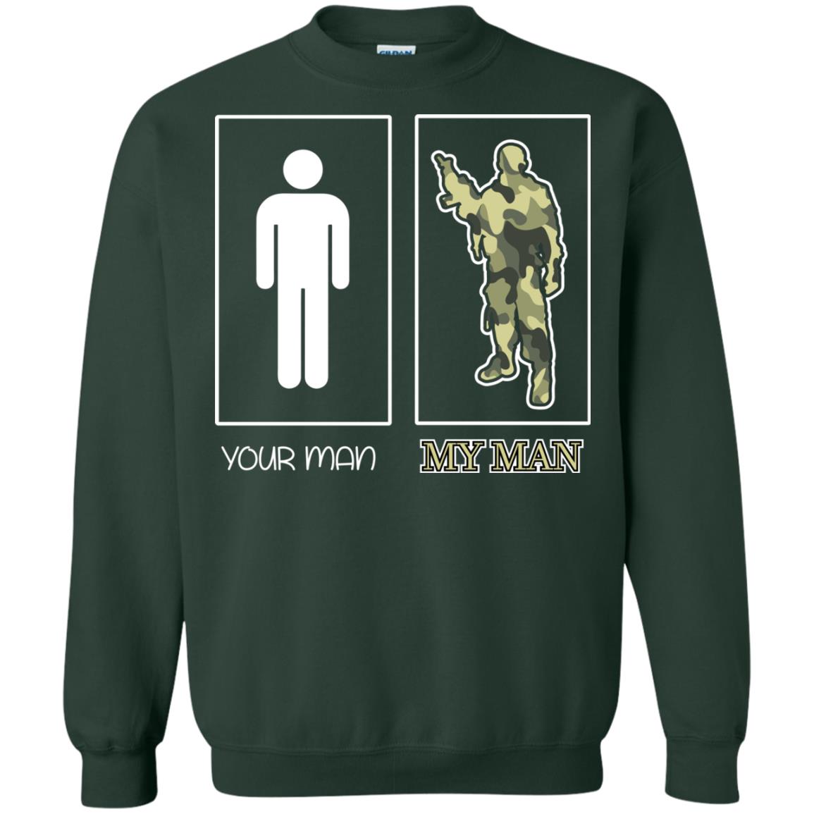 Your Man My Man Military Shirt Forest Green