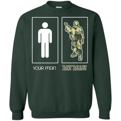 Your Man My Man Military Shirt Forest Green
