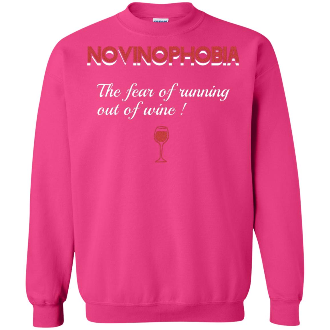 Novinophobia The Fear Of Running Out Of Wine Shirt Heliconia