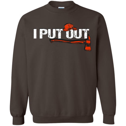 I Put Out Firefighter Gift Shirt For Mens Dark Chocolate