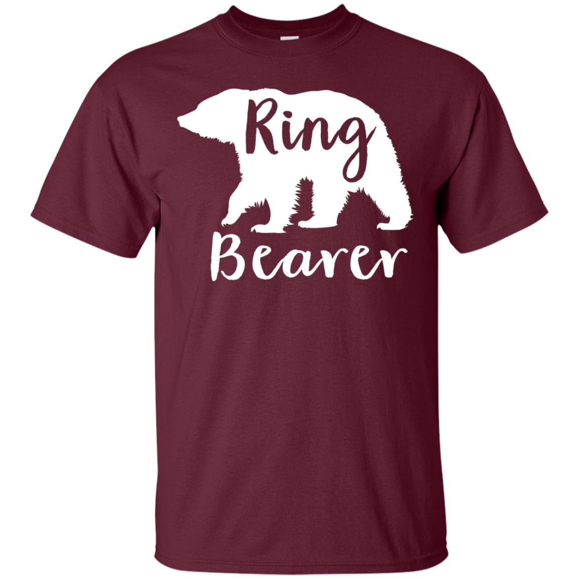 Ring Bearer Outfit Wedding T-shirt Maroon