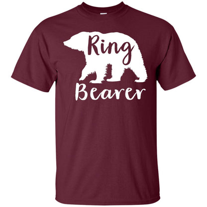 Ring Bearer Outfit Wedding T-shirt Maroon