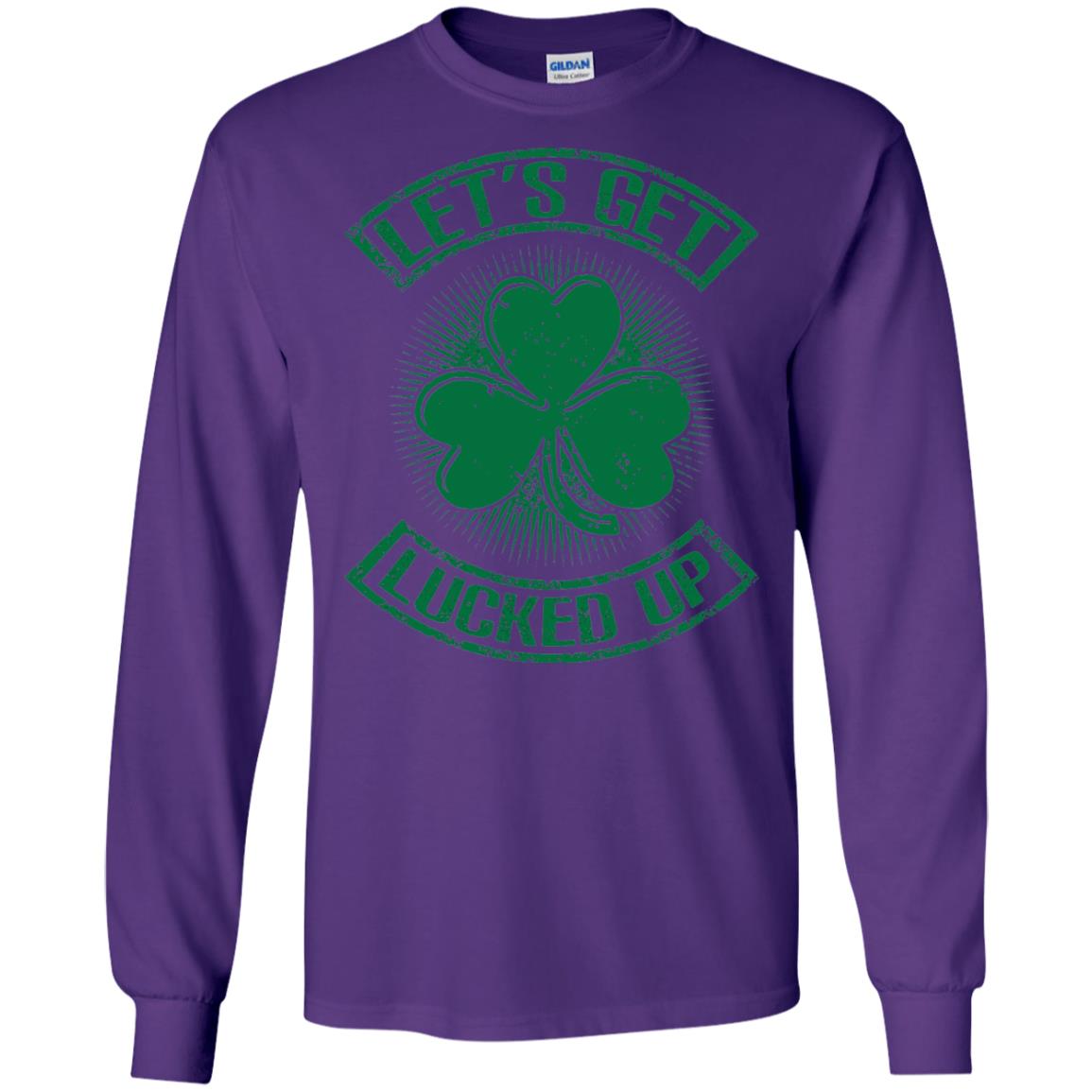 Let_s Get Lucked Up St. Patrick_s Day T-shirt Purple