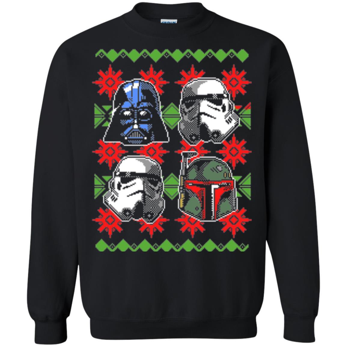 Film T-shirt Christmas Sweater Empire Helmets Black