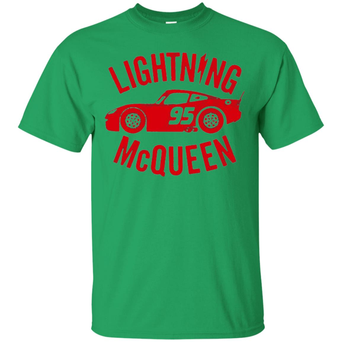 Pixar Cars Lightning 95 Mcqueen Vintage Graphic T-shirt Irish Green