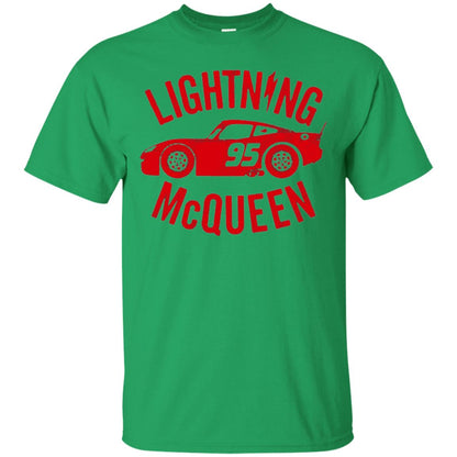 Pixar Cars Lightning 95 Mcqueen Vintage Graphic T-shirt Irish Green