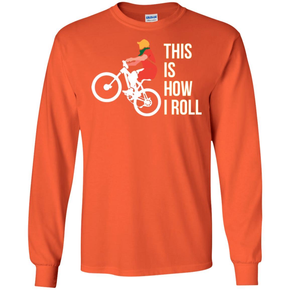 Bicycle T-shirt This Is How I Roll Orange