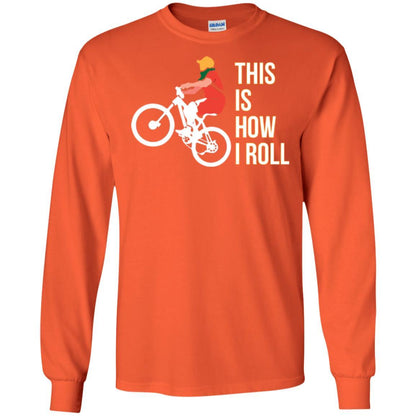 Bicycle T-shirt This Is How I Roll Orange