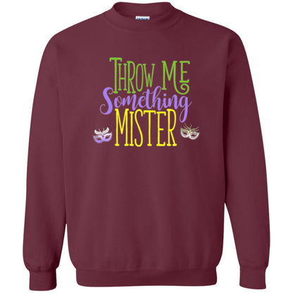 Throw Me Something Mister Mardi Gras T-shirt Maroon
