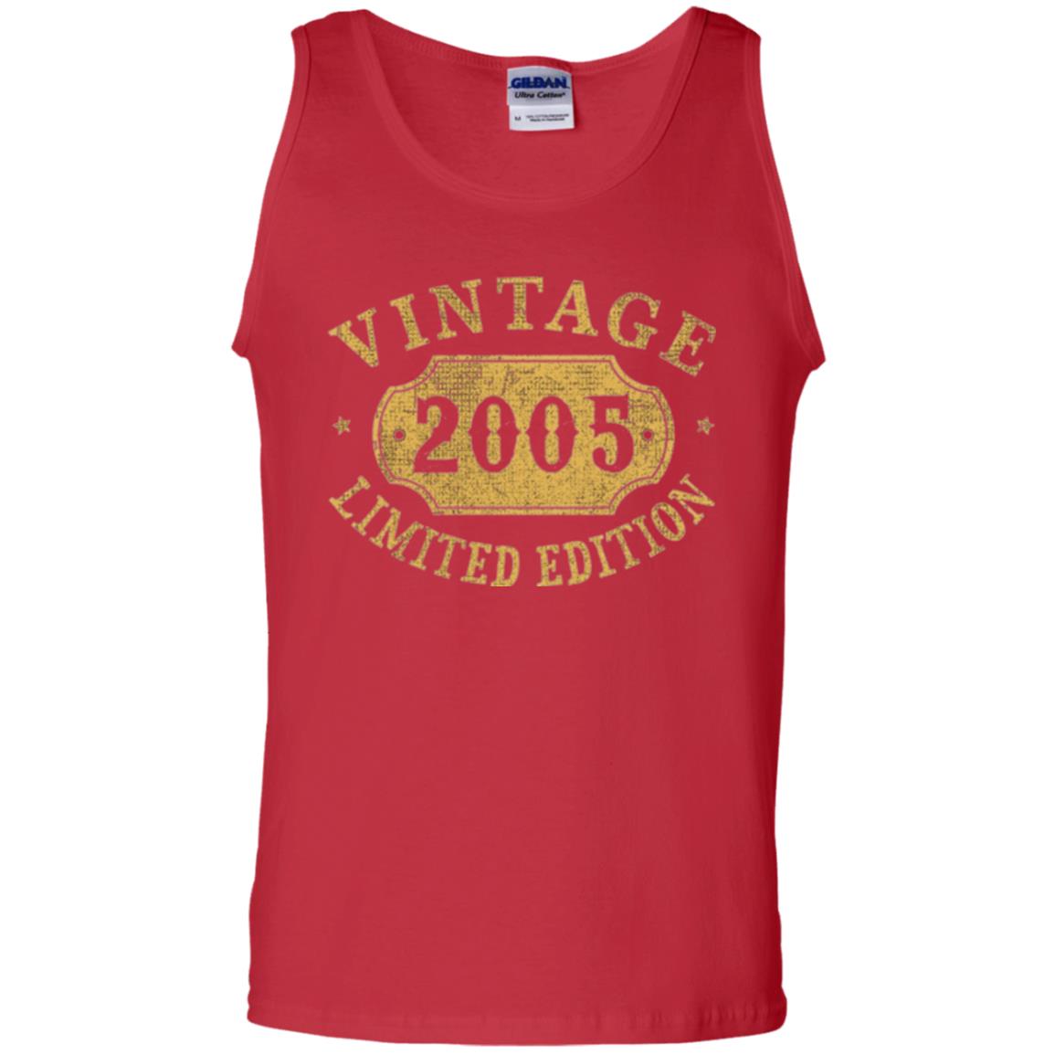 Brithday T-shirt Vintage 2005 Limited Edition Red