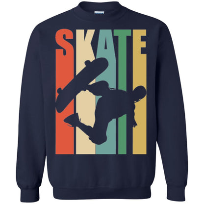 Skateboarder T-shirt Retro Vintage Navy