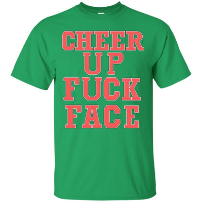 Cheer Up Face Shirt Irish Green