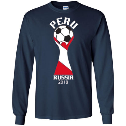 Football Lovers T-shirt Peru Russia 2108 Navy