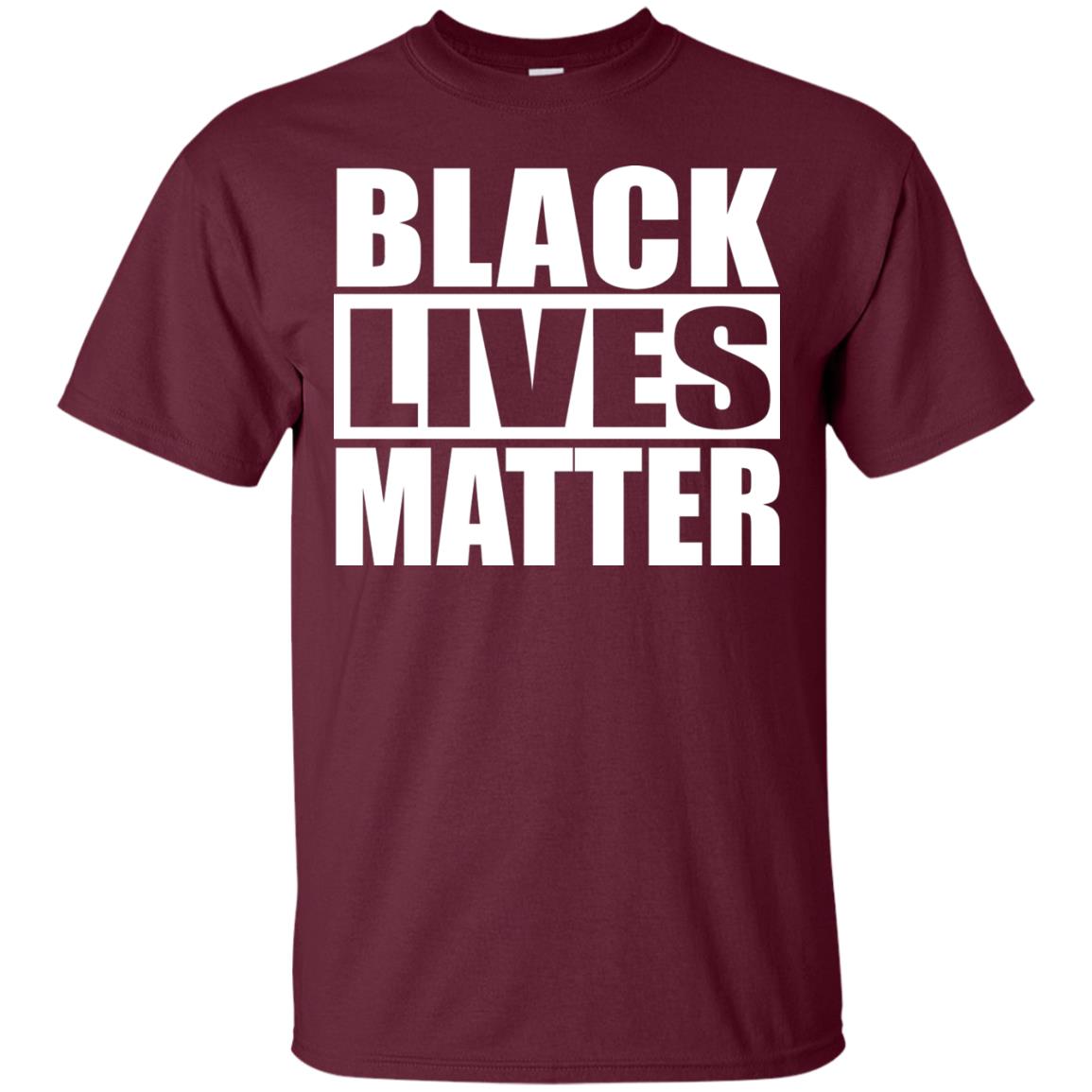 Black Live Matter Shirt Maroon