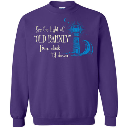 Lighthouse T-shirt See The Light Of Old Barney From Dusk Til Down Purple