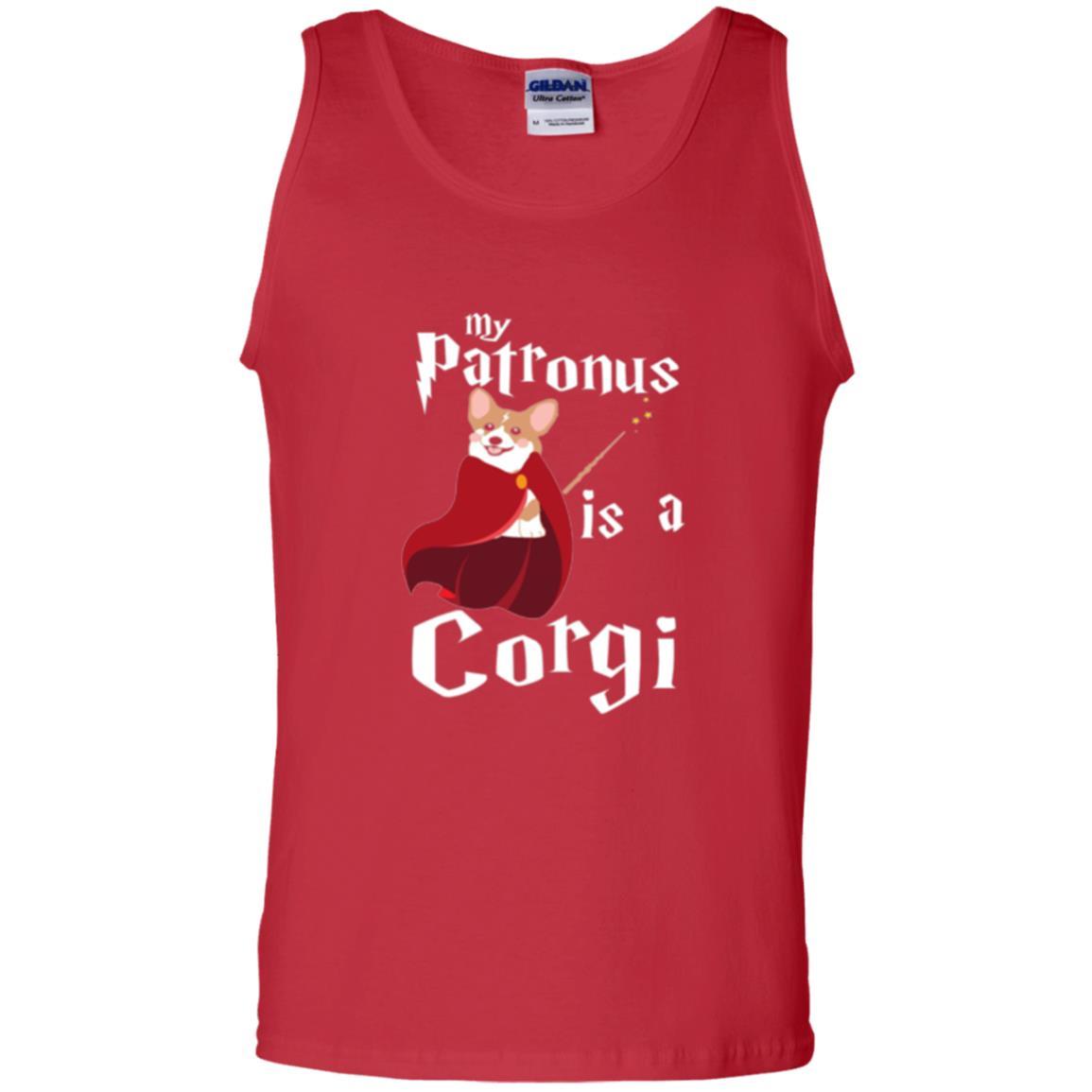 Dog Lover T-shirt My Patronus Is A Corgi T-shirt Red
