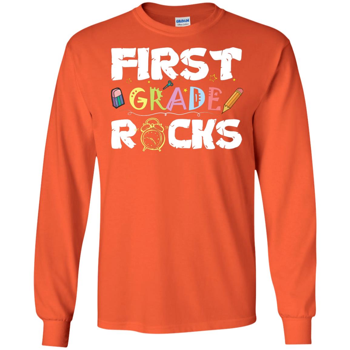 First Grade Shirt 1st Grade 2018 Shirt Orange