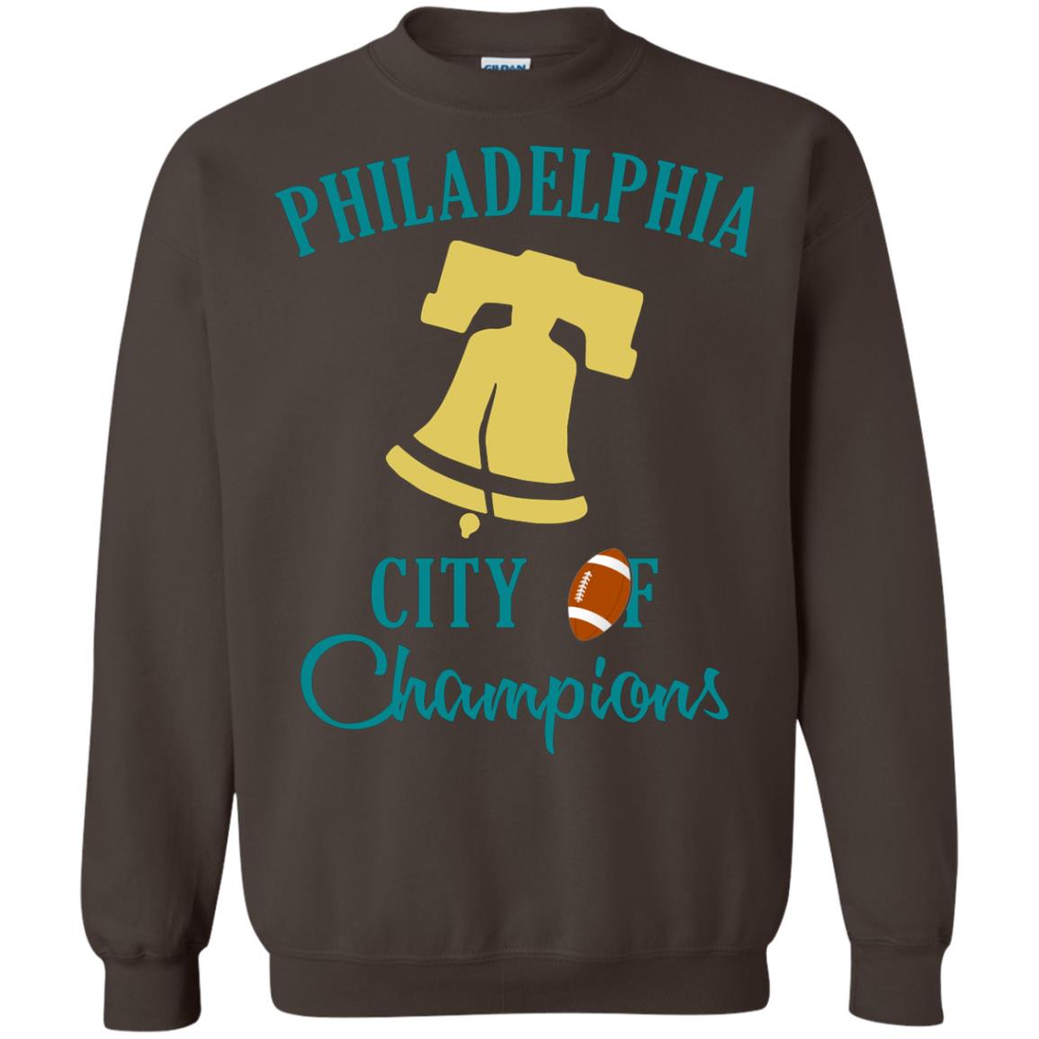 Football Lover T-shirt Philadelphia City Of Champion Dark Chocolate