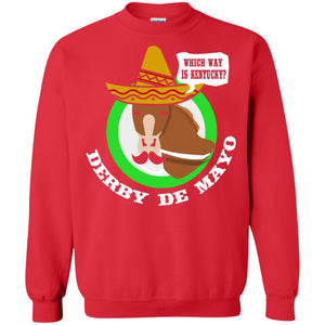 Derby De Mayo Kentucky Sombrero Mexican  Horse Race T-shirt