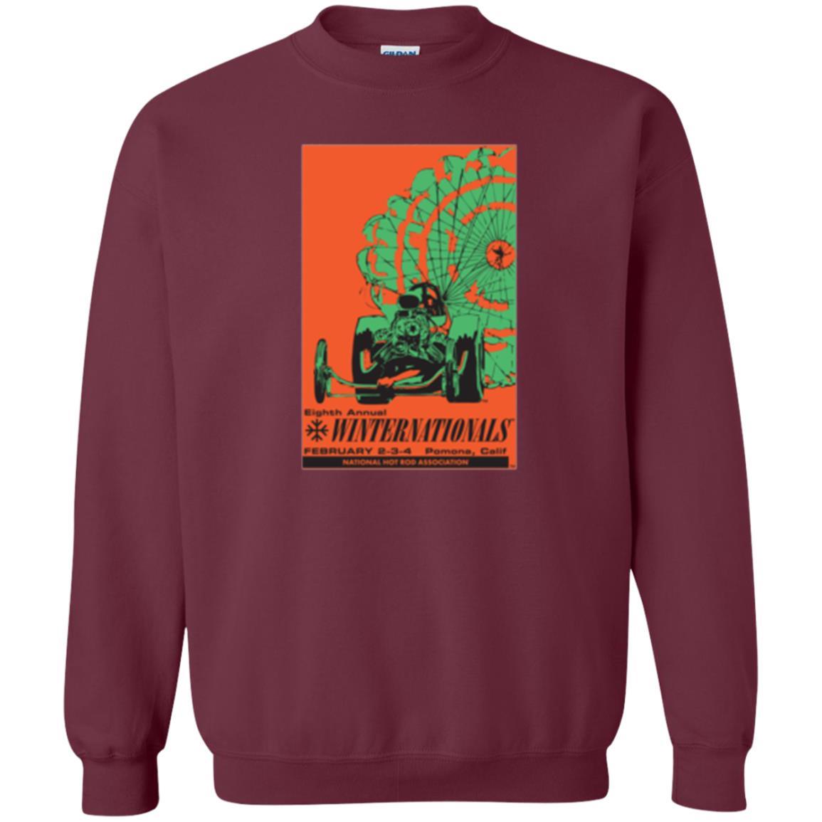 Nhra 1968 Winternationals T-shirt Maroon