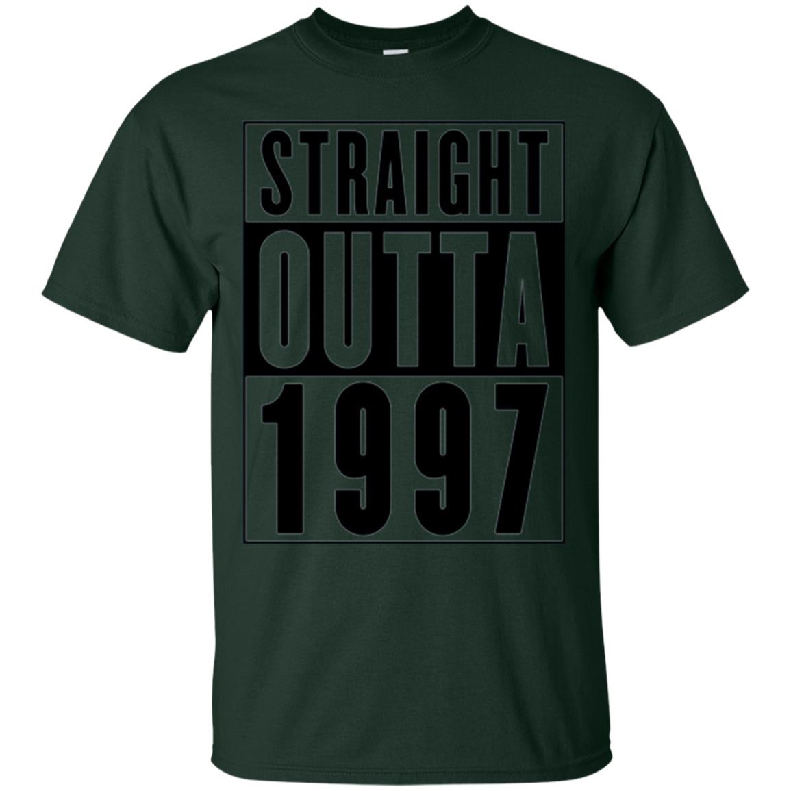 Straight Outta 1997 Cool 21st Birthday T-shirt Forest Green