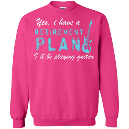 Yes I Have A Retirement Plan I’ll Be Playing Guitar Guitarist T-shirt Heliconia