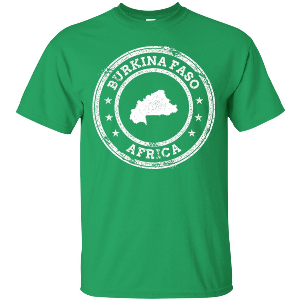 Burkina Faso Africa Passport Stamp T-shirt Irish Green