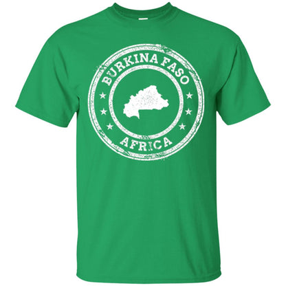 Burkina Faso Africa Passport Stamp T-shirt Irish Green