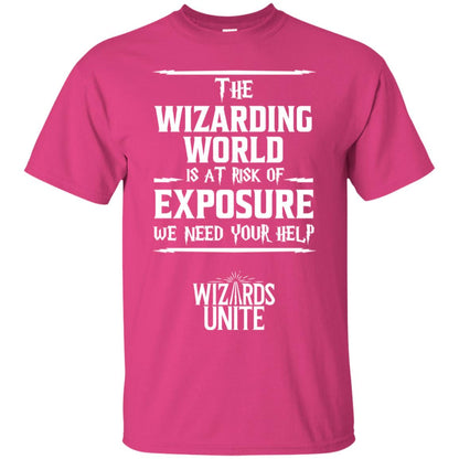 The Wizarding World Is At Risk Of Exposure Harry Potter T-shirt Heliconia