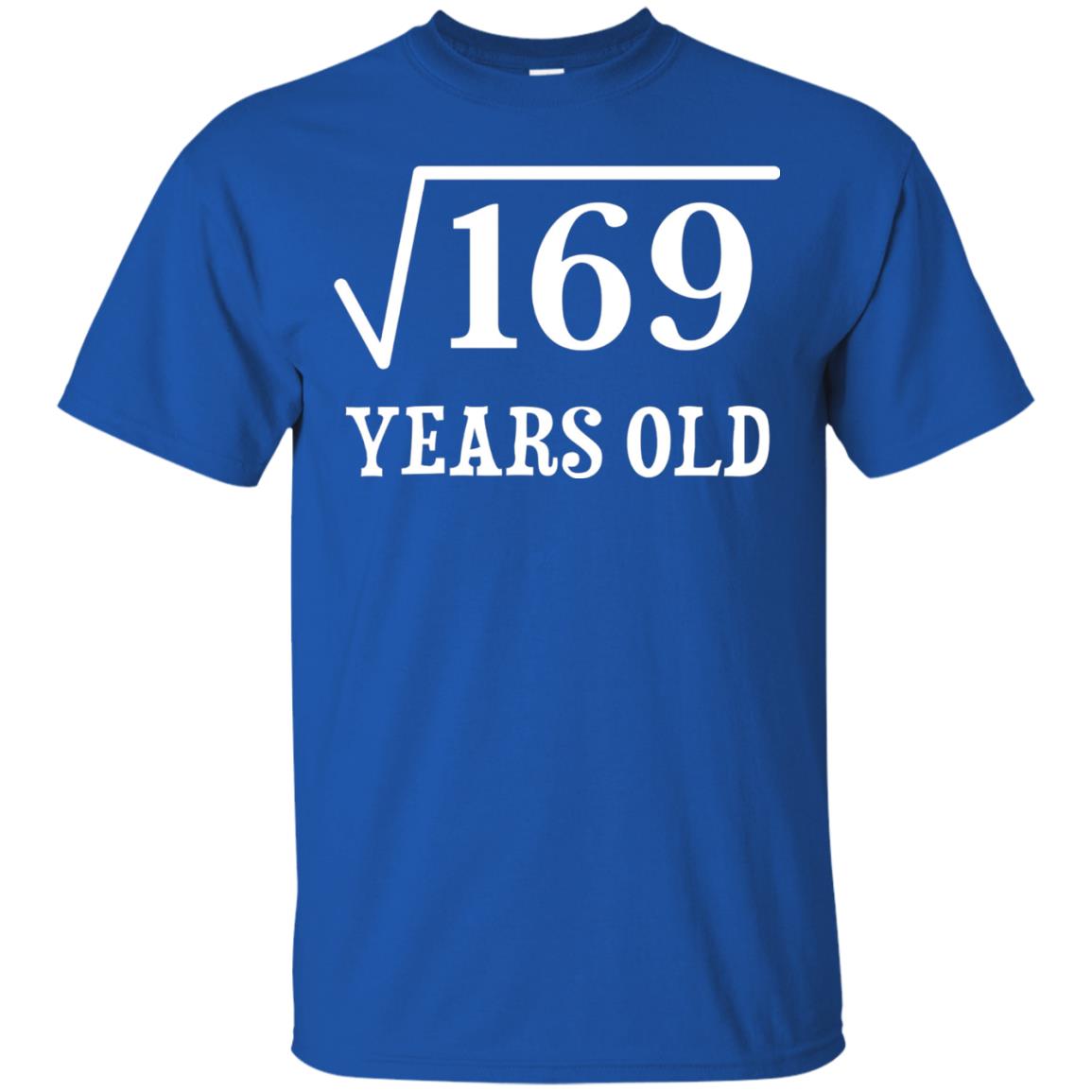 Square Root Of 169 13 Years Old 13th Birthday T-shirt Royal