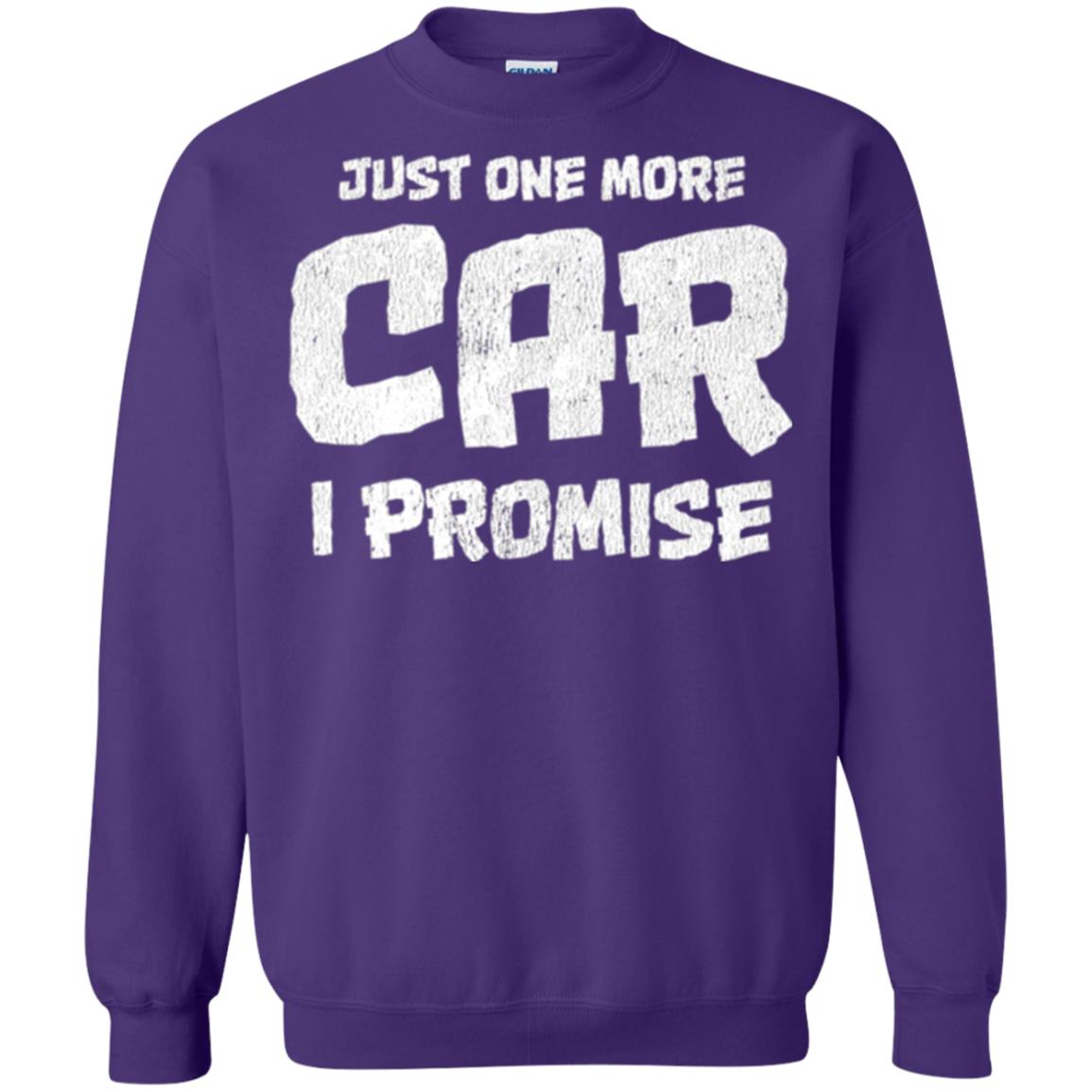 Car Lovers T-shirt Just One More Car I Promise Purple