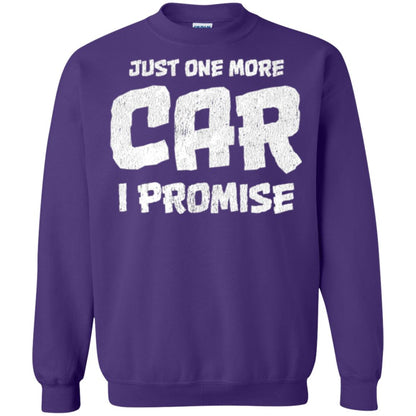 Car Lovers T-shirt Just One More Car I Promise Purple