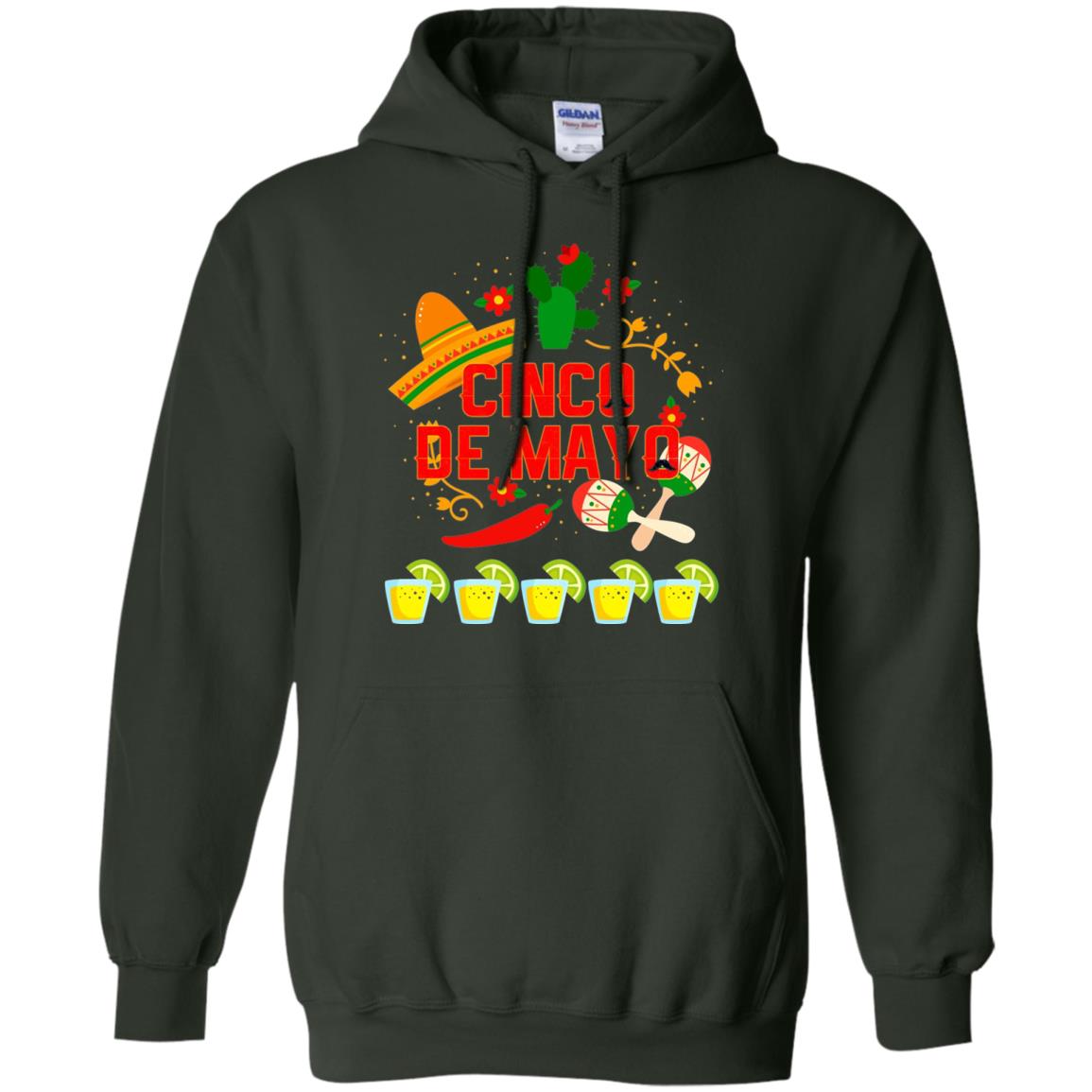 Fiesta Cinco De Mayo T-shirt Forest Green