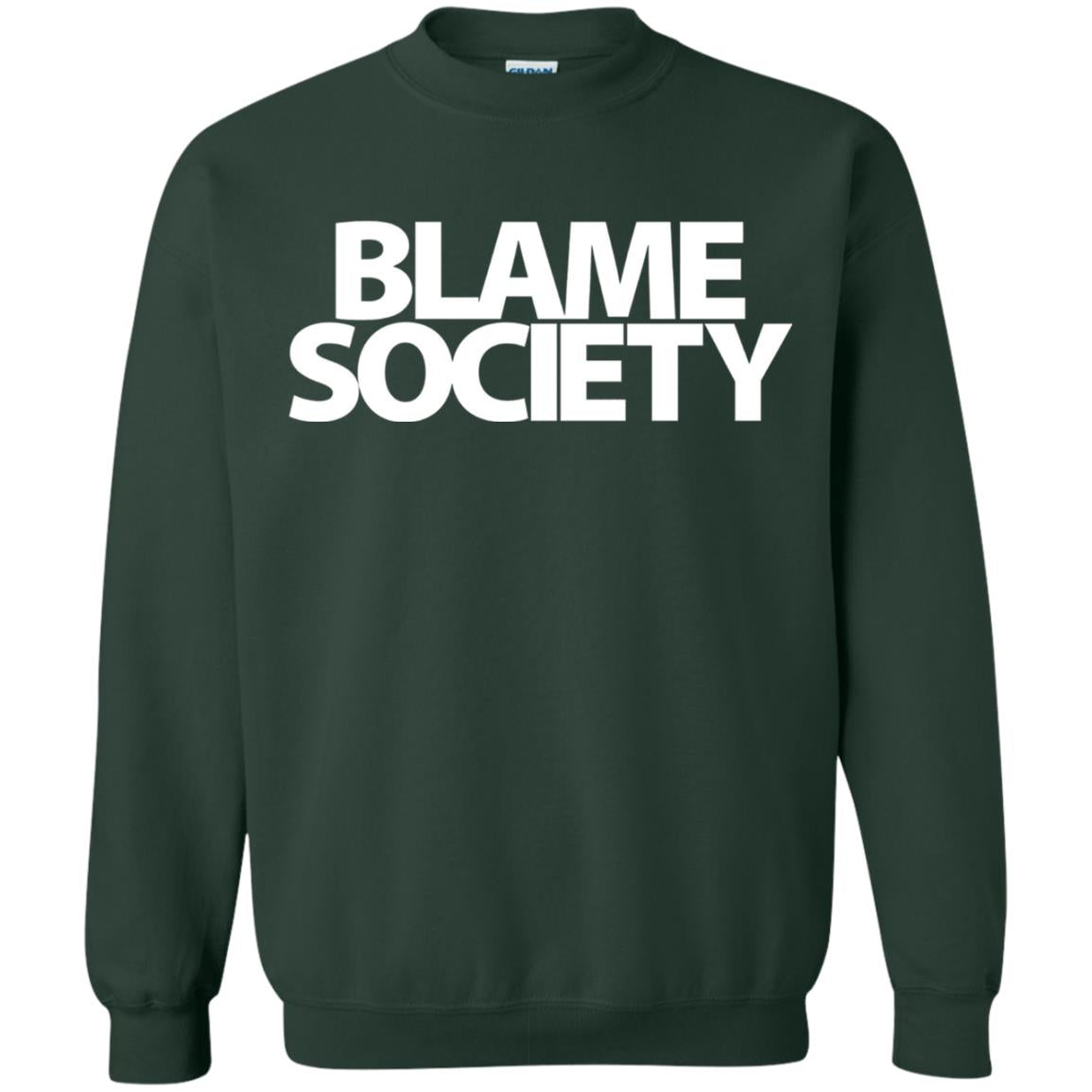 Mens Blame Society Urban Hip Hop T-shirt Forest Green
