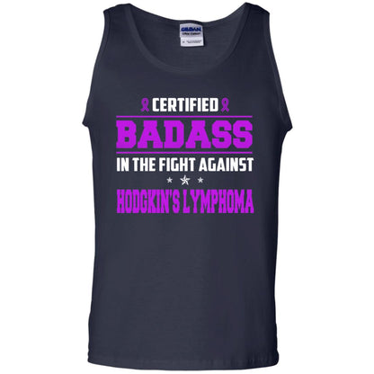 Certified Badass Against T-shirt Hodgkin_s Lymphoma Navy