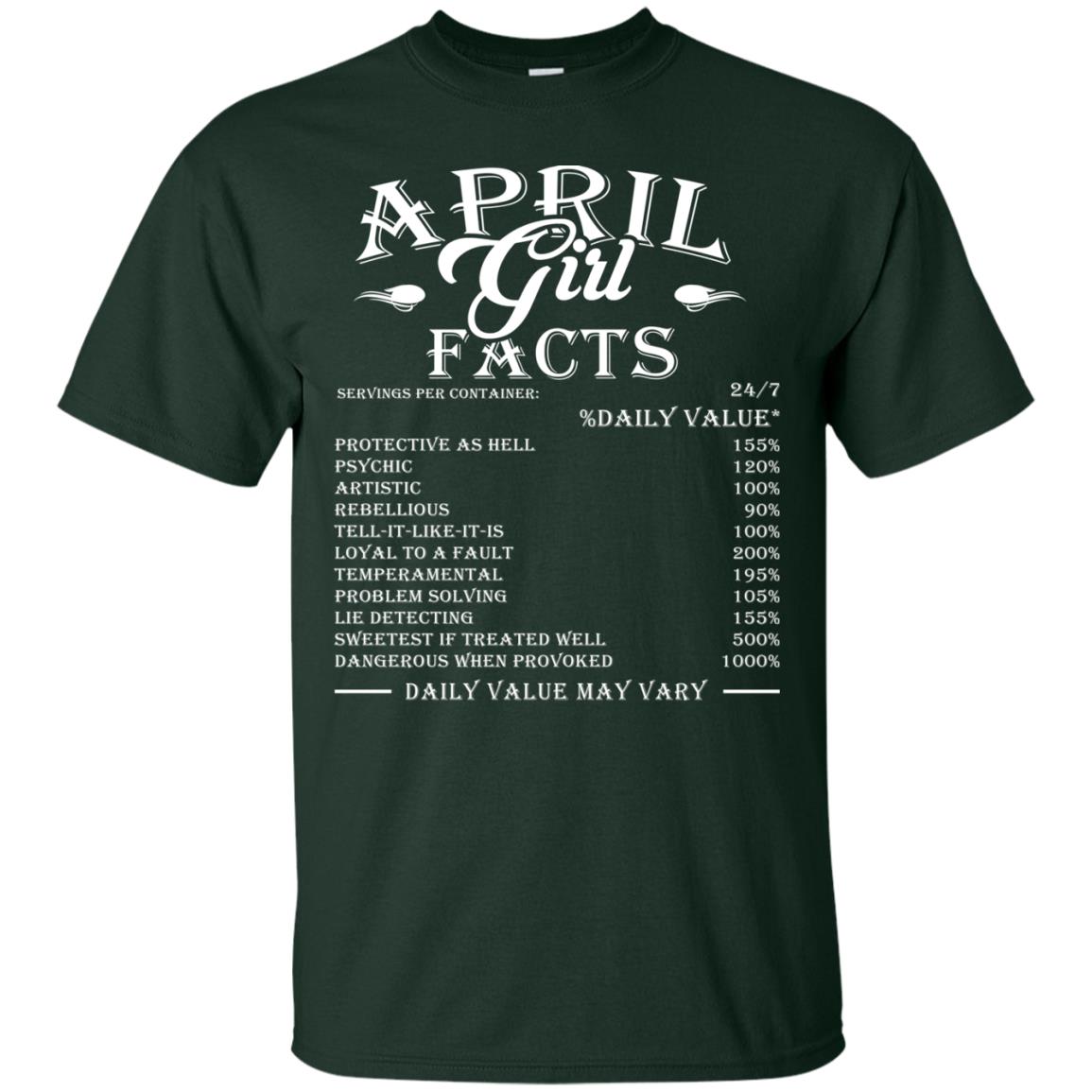 April Girl Facts T-shirt Forest