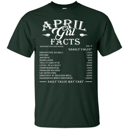 April Girl Facts T-shirt Forest