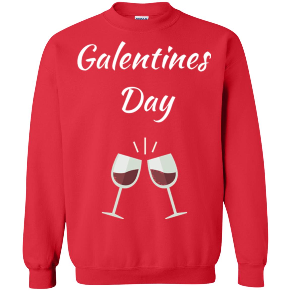 Valentines Alternative Galentines Day T-shirt Red