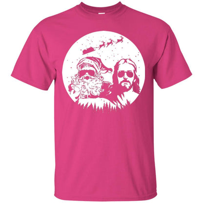 Christmas T-shirt Jesus And Santa Claus Heliconia