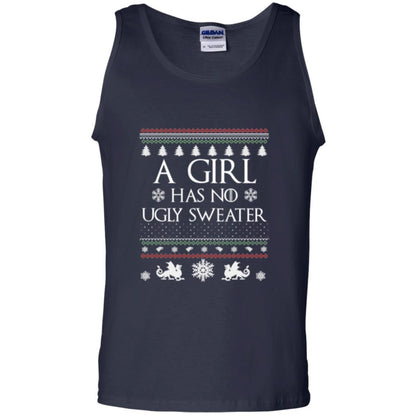 Christmas T-shirt Girl Has No Ugly Sweater Navy