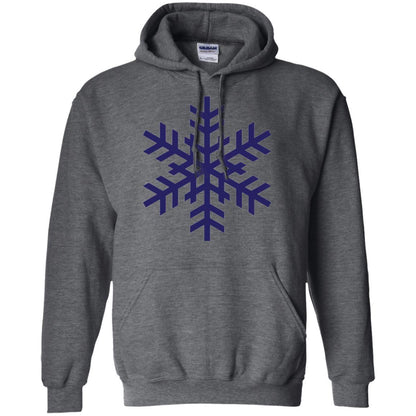 Christmas T-shirt Navy Blue Snowflake T-shirt Dark Heather