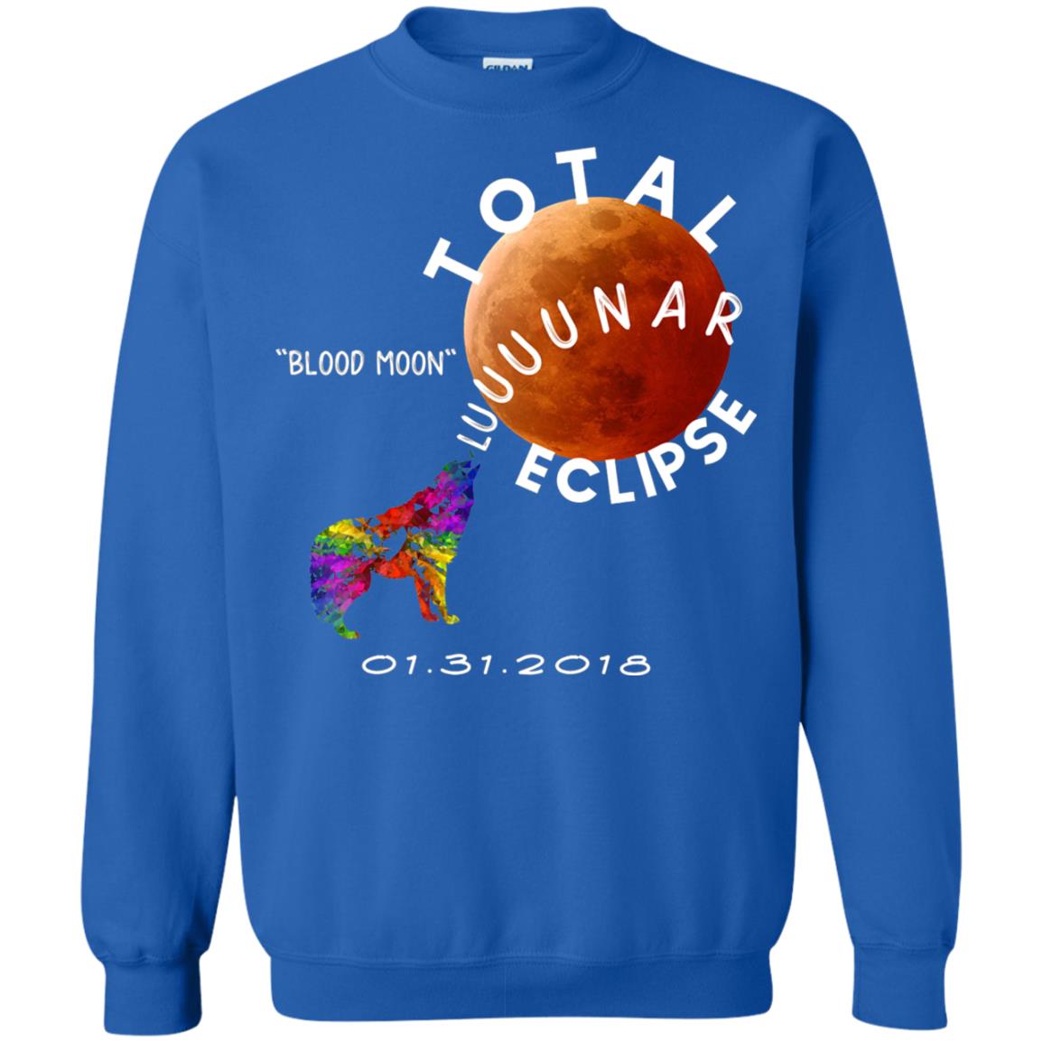 Best Total Lunar Eclipse Shirt 2018 Blood Moon T-shirt Royal